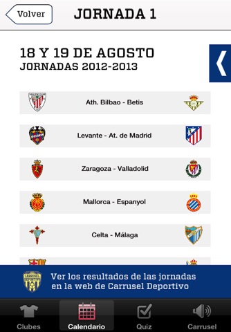Guia Carrusel Deportivo 2012-2013 para iPhone screenshot 4