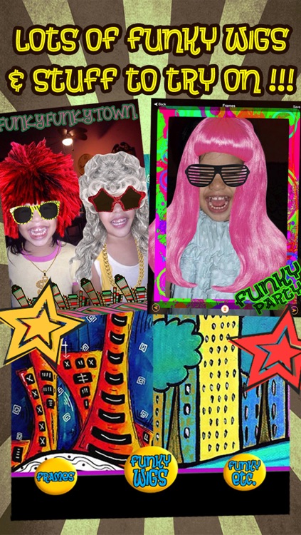 Funkify Photo Booth - FREE Fun Funky Wigs, Stickers, and Frames