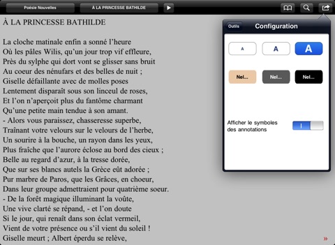 Gautier: Recueils poétiques for iPad screenshot 3