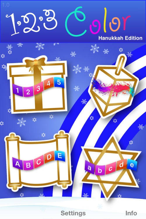 123 Color: Hanukkah Coloring Book (Now With Numbers, Letters, and Colors Spoken in 12 Languages and Dialects)