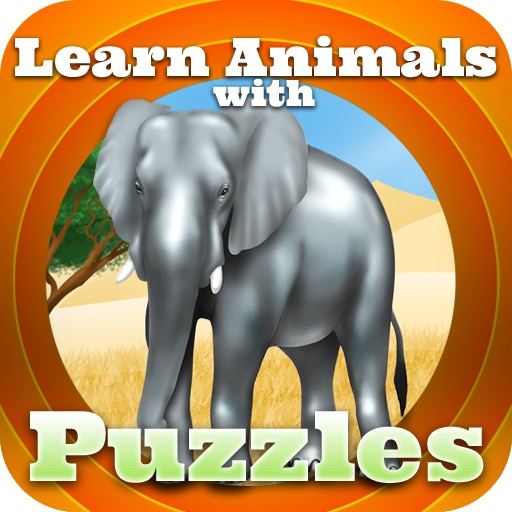 Learn the Animals with Puzzels Icon