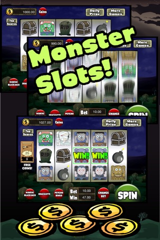 Eerie Casino Slots, Blackjack and Bingo Games screenshot 2