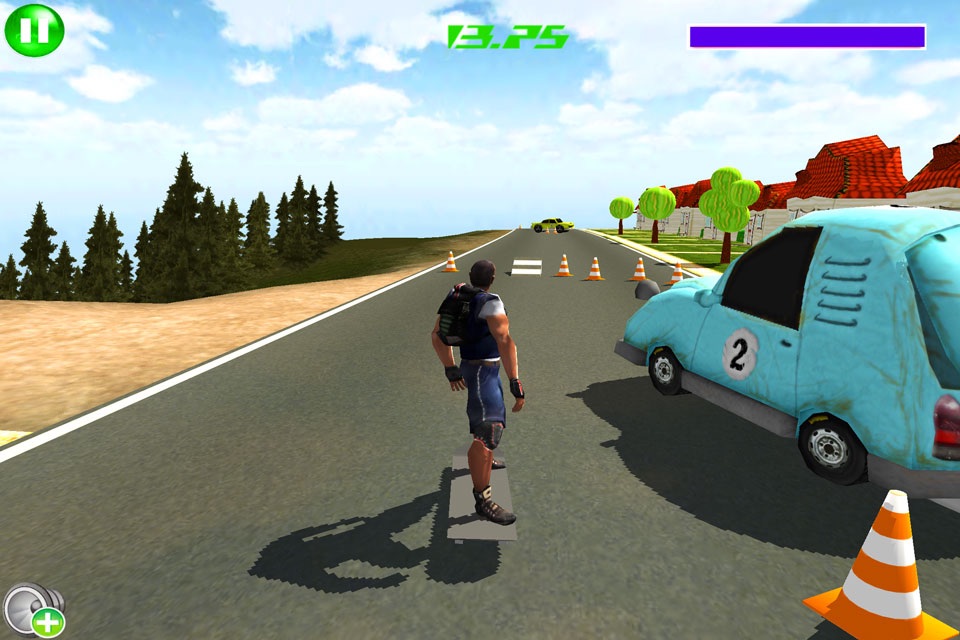 Downhill Skateboard 3D Free screenshot 3