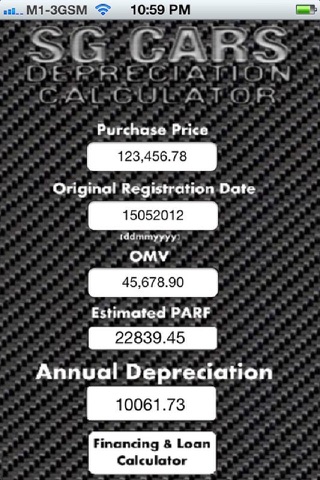 SG Car Depreciation Calculator screenshot 4