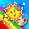 *** Learn colors, letters, numbers, animals and more while being creative