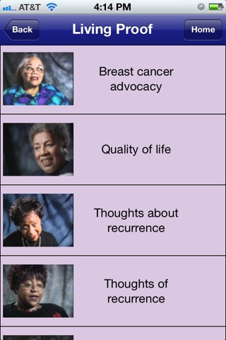 Living Proof: Breast Cancer Survivor Stories screenshot 3