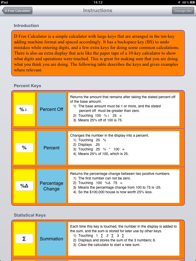 D Free Calculator screenshot 2