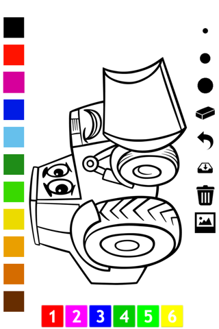 Coloring Book of Cars for Children: Learn to color a racing car, SUV, tractor, truck and more screenshot 2