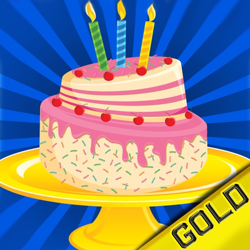 Birthday cake family party - Create your own cake - Gold Edition Icon