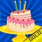 Birthday cake family party - Create your own cake - Gold Edition