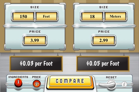 Apples2Oranges - Price Comparison and Unit Conversion Calculator screenshot 3
