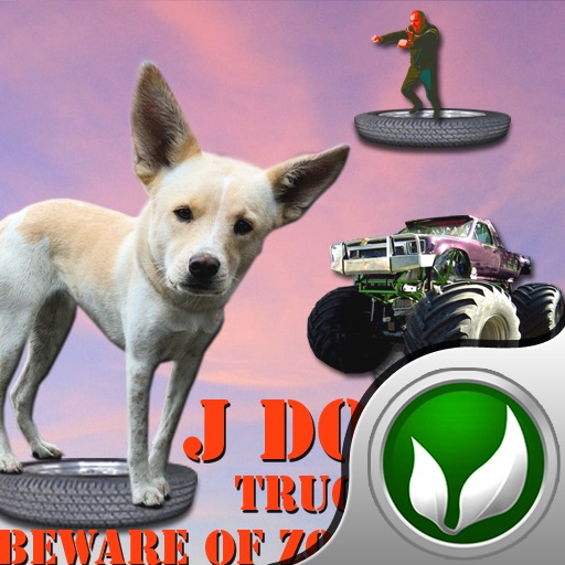 J Dog Truck Jump - Beware of Zombie