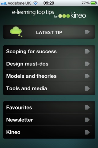 Kineo E-learning Top Tips screenshot 2