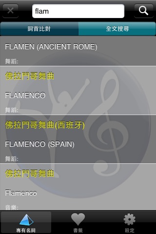 音樂舞蹈專有名詞速查免費版 screenshot 2