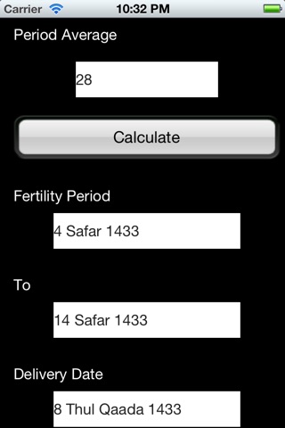 حاسبة الحمل الهجرية Hijri pregnancy calculator screenshot 4
