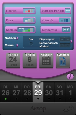 Fertility Clock: menstrual period + ovulation log screenshot 4