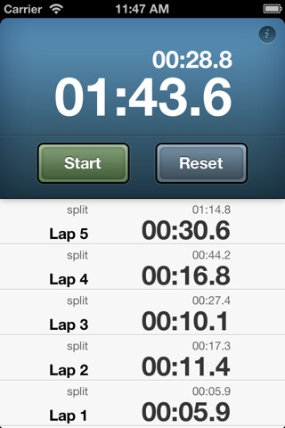 Easy Stopwatch screenshot 2