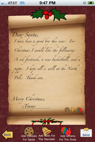 Letters to Santa Claus Free screenshot 2
