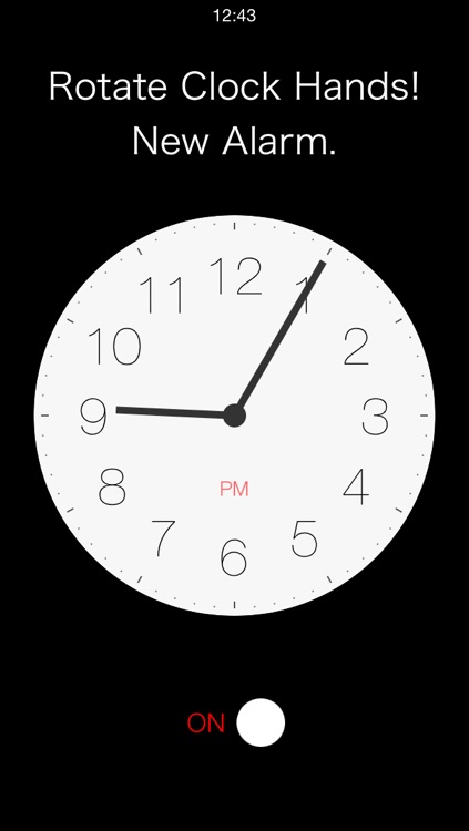 Rotation Alarm　- Let's rotate clock hands!-