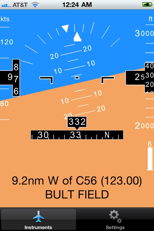 Flight Instruments - Gyro Attitude Indicator and primary flight instruments on a glass cockpit PFD display