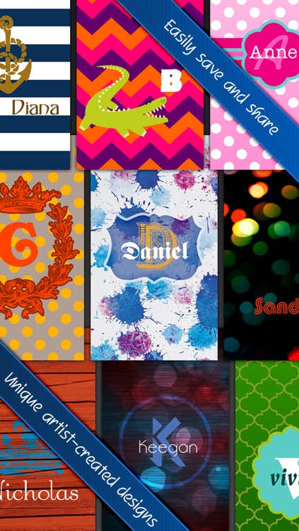 Magical Monograms FREE - Customized Designer Wallpaper, Backgrounds and Monogram Icon Skins