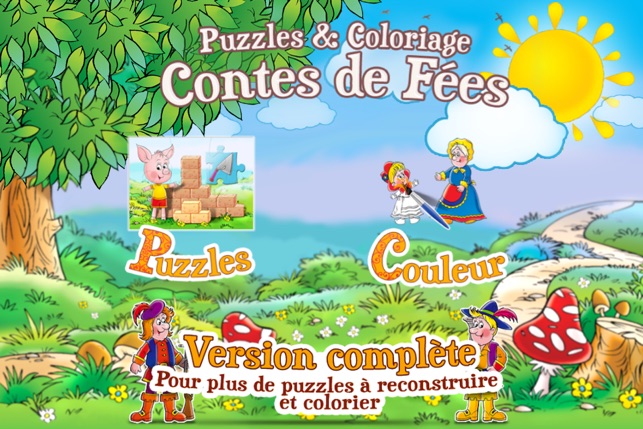 Puzzles & Coloriage -  Les Contes de Fées Lite(圖2)-速報App