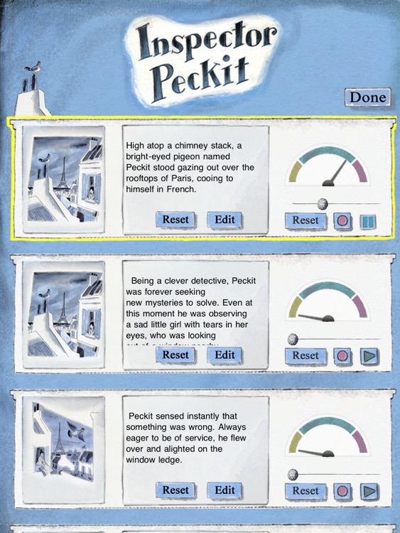 Inspector Peckit - a classic story book for kids about a detective pigeon’s search for a little girl’s lost knit bag by the author of Corduroy, Don Freeman. A perfect bedtime tale.(iPad Lite version, by Auryn Apps) screenshot-3