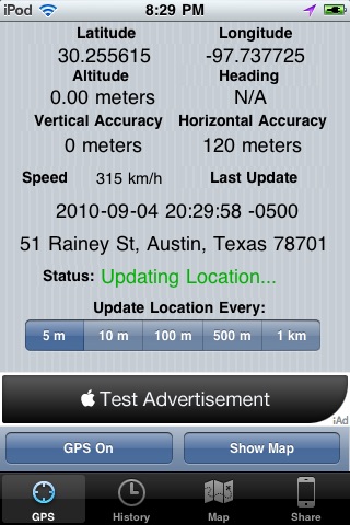 Location Record screenshot 2