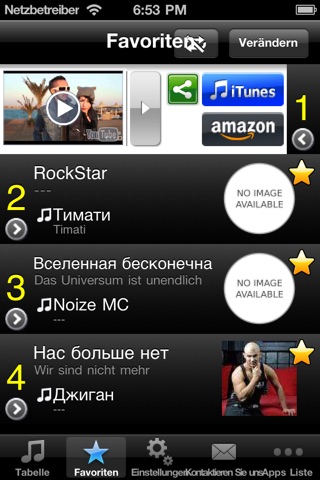 Russia Hits! - Get The Newest Russian music charts! screenshot 3