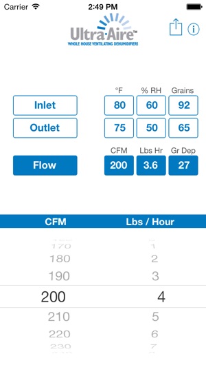 Ultra-Aire Psychrometric Calculator(圖2)-速報App