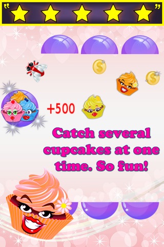Cupcake Catch - Sweet Pretty Cool Glitter Cake Catching Fun for Girls Hot Top Maker Making Smile Happy Love Sprinkles Rainbow Smart Super Color Catcher Amazing Endless Hot Market Bakery Rush Dash Temple Saga Treat Make Game screenshot 4