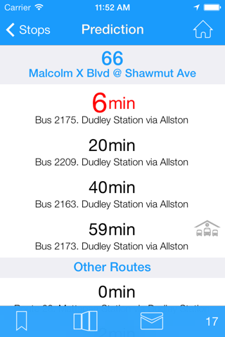 Where's my MBTA Bus? Lite screenshot 3