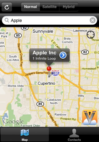 Contact GPS screenshot 2
