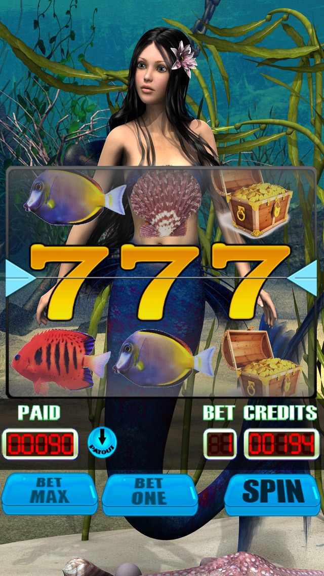 MERMAID PRINCESS FANTASY SLOTS - 777 VEGAS STYLE CASINO PARTY SLOTS 1.1 IOS