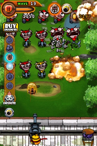 Ninja Chicken 2:shoot'em up screenshot 2