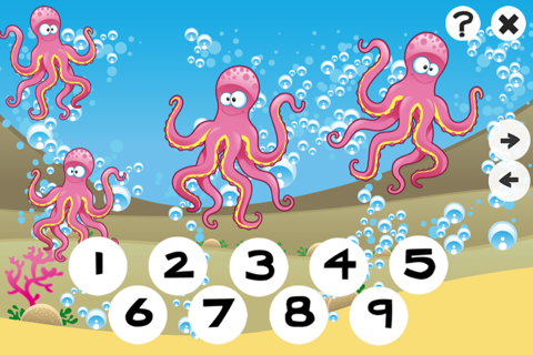 123 Counting For Kids Learning Math With Fun Game!Play With Me&Learn To Count The Underwater Animals screenshot 4
