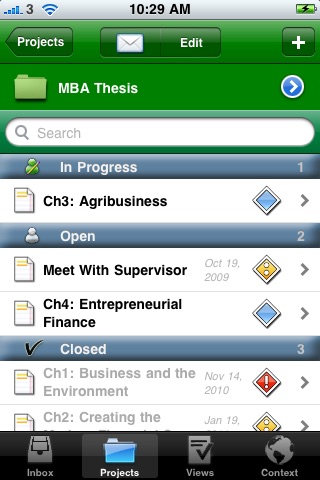 MyProjects LITE screenshot 3