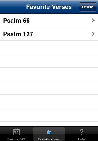 Psalms KJV screenshot 2
