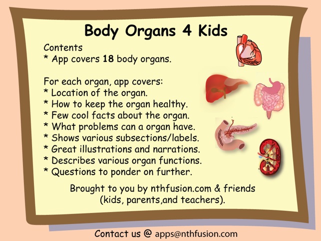 Body Organs 4 Kids