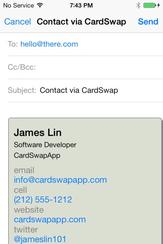 CardSwap - Exchange Business Cards with One-click screenshot 4