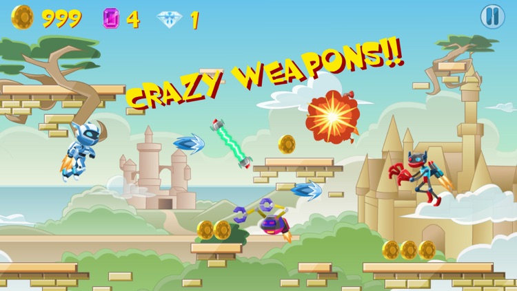 Reckless Robot Hero: Rocket Ship Shooting Free