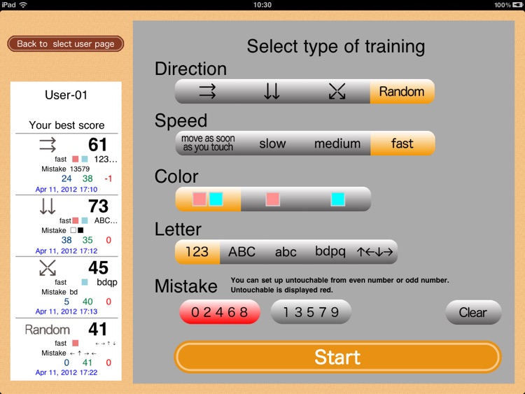Vision Training 1