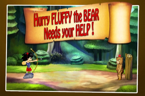 Free Shot Bow and Arrow Archery Game –  With Fluffy the Fun Bear screenshot 3