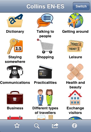 Collins English<->Spanish Phrasebook & Dictionary with Audio