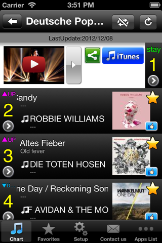 German Hits!(Free) ー Get The Newest German music charts! screenshot 2