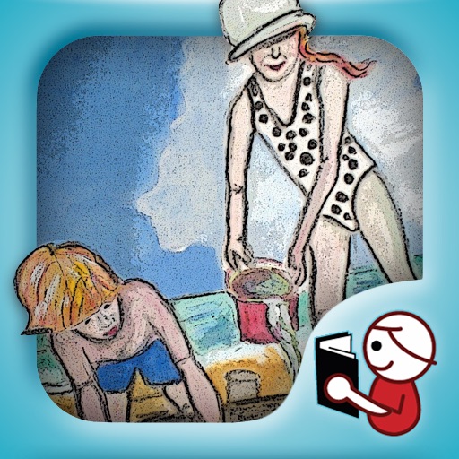 At the Beach with Bucket and Spade - iStoryTime Kids' Book