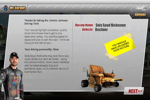 Jimmie Johnson's Driving Test screenshot 2