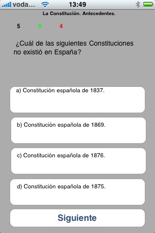 Test Free de la Contitución Española screenshot 4