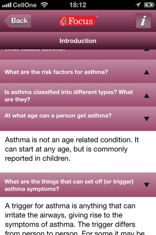 Asthma FAQ screenshot 3