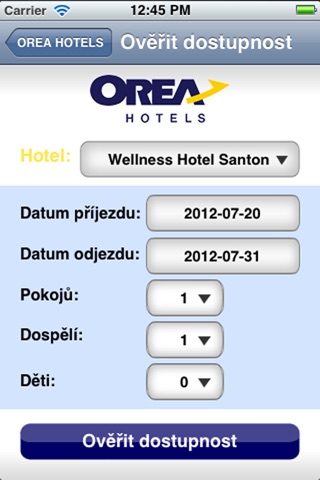 OREA HOTELS screenshot 3